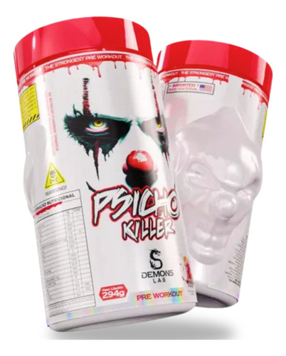 Psicho Killer 294g Demons + Creatina Pura 300g Dynamo Labz Sabor Fruit Punch