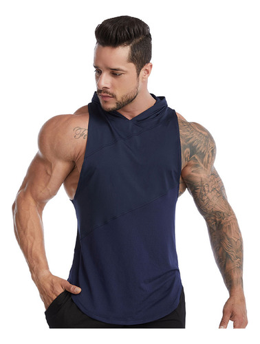 Camisetas De Gimnasio Sin Mangas Y Con Capucha Para Hombre