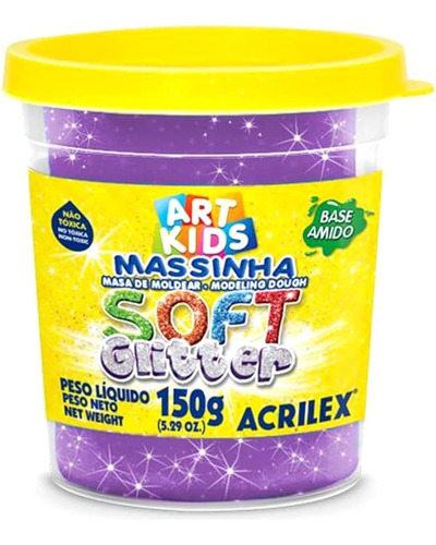 Masa Soft 150gr Violeta Tipo Arena Acrilex - Del Tomate