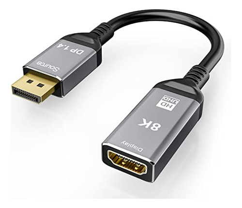 Cable Displayport 1.4 Hdmi 2.1 Ultra Hd 8k Macho Hembra...