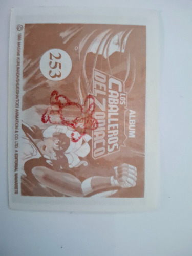 Figuritas Caballeros Del Zodiaco Seyya Auto Adhesivo (Usado)