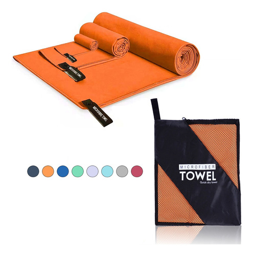Toalla Baño De Microfibra De Deportiva Y Secado Rápido 3pcs