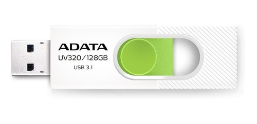 Memoria Usb Adata Uv320 128gb Usb3.1 Blanco Verde Auv320 128