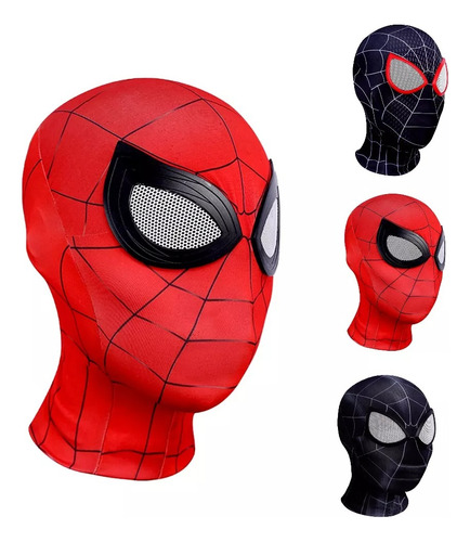 Máscara De Spider-man: En El Spider-verso Para Cosplay 