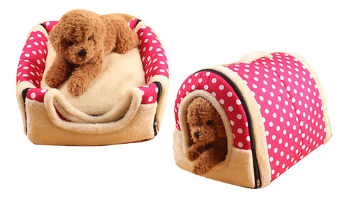 Casa Y Sofá 2 En 1 Para Cama De Perro, Gato, Cachorro, Conej