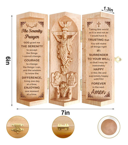 Regalo Cristiano De Oración De Serenidad, Estatua De Jesús,