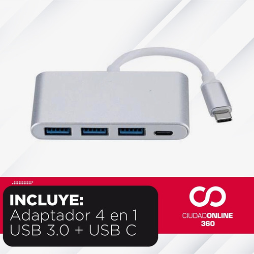 Hubs Adaptador Usb Pro Air Tipo C 4 En 1 Usb 3.0 Macbook