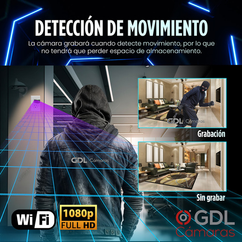 Camara Espia Wifi Cargador Inalambrica 64 Gb Video 24hr