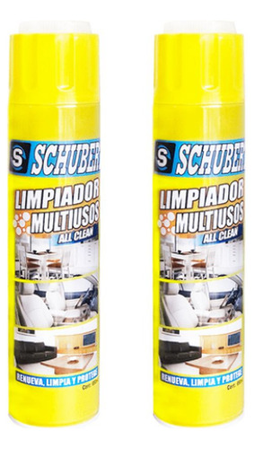 2 Schubert Limpiador Multiuso Espuma Spray 650ml 
