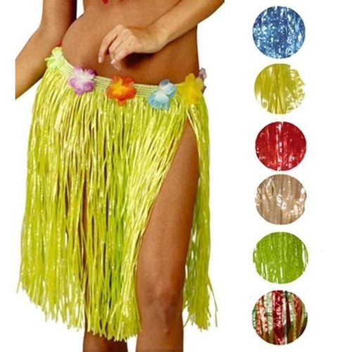 Pollera Hula Hawaiana Natural - Hawai