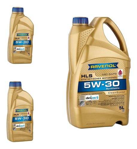 Aceite 5w30 Hls Ravenol 7 Litros Acea C3 Api Sn