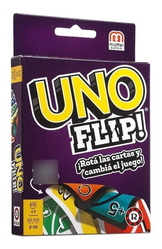 Juego Uno Flip! Mattel Ruibal Naipes Original Playking
