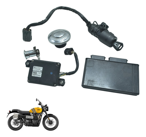 Kit Chave Ignição Modulo Triumph Scrambler 900 17-23 Orig (Usado)