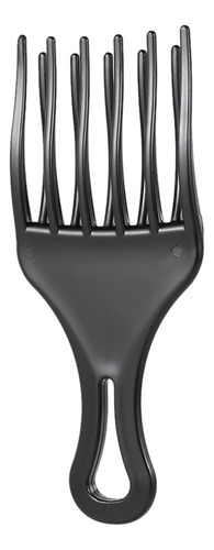 Para Peineta Afro Hair Pick Para Hombre Y Mujer, Color Negro