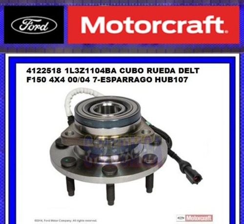 Cubo Rueda Delt Ford F150 Sup Cab 5.4 4x4 00/04 7-esp