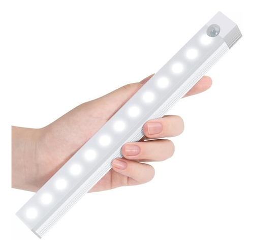 Luz Led Noche Sensor Movimiento Barra Recargable Usb 50cm