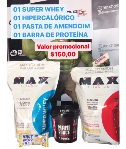 Kit Ganho De Massa Muscular