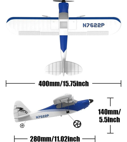 Avioneta Rc Fremego 2 Canales 2.4 Ghz