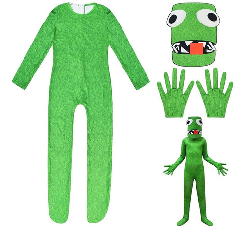 Disfraz Enterizo De Monstruo Verde De Roblox Rainbow Friends
