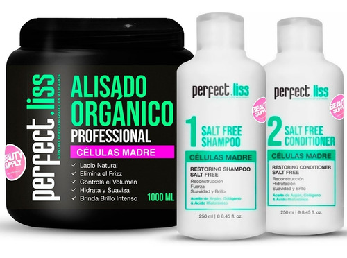 Kit Alisado Orgánico Perfect.liss Células Madre 1kg