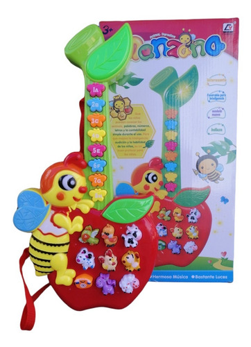 Guitarra Musical Para Bebes Con Luz Y Sonido Elefante/abeja