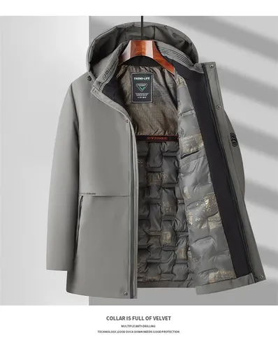Abrigo Cálido De Algodón De Invierno Graphene Thermal Lock Para Hombre