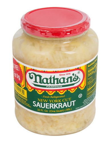 Conserva Sauerkraut New York Nathan's .95l 12pc.