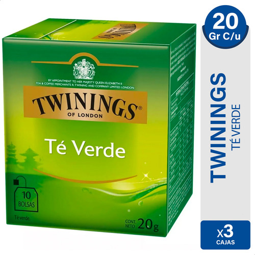 Te Twinings Verde 01mercado - Pack X3 Cajas