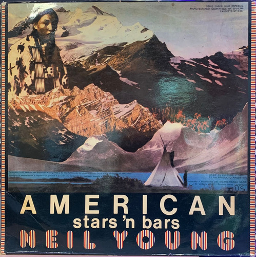 Vinilo Neil Young American Stars N' Bars 1976 Argentina 