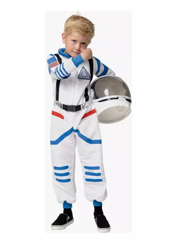 Traje De Astronauta Niño Bebe Disfraz Espacial Con Casco