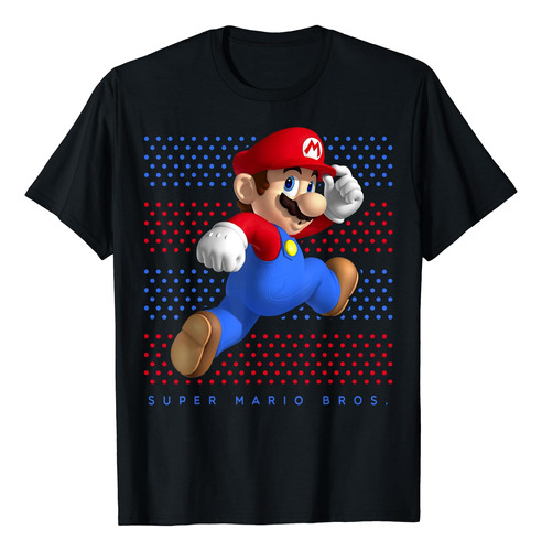 Polera De Lunares Super Mario Running