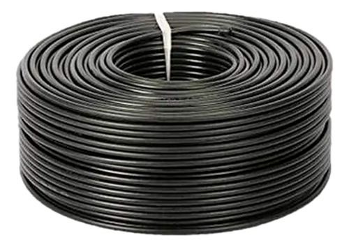 Rollo De Cable Coaxial Owire Rg59 + Poder Cctv 305m Negro