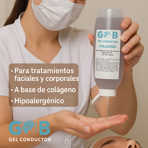 Gel Conductor Colágeno - Gob - 250 Ml Fragancia Neutra