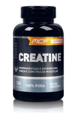 Creatina Mcf Nutrition 180 Cápsulas 100% Pura Rápida Absorçã