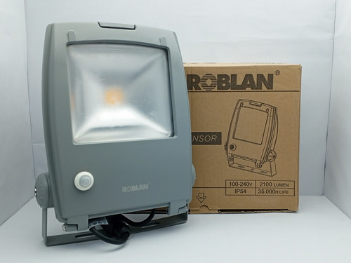 Reflector Para Exterior Led 30w / Con Sensor / Roblan