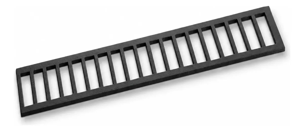 Grelha Linear 10x50 Sem Caixilho Ferro Fundido Para Ralo e Canaleta De Água Pluvial 51 x 10 cm Classe A15 RGX