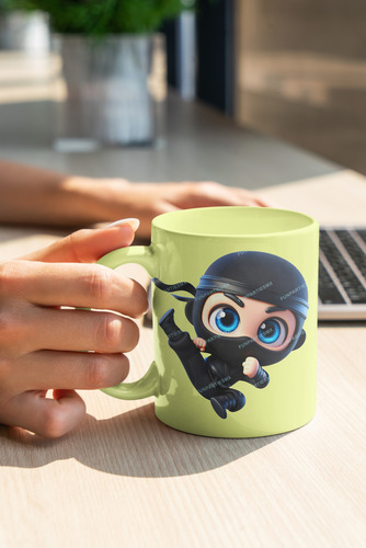 22 Imágenes Png Ninjas En Caricatura Tipo Chibi, Pegatinas