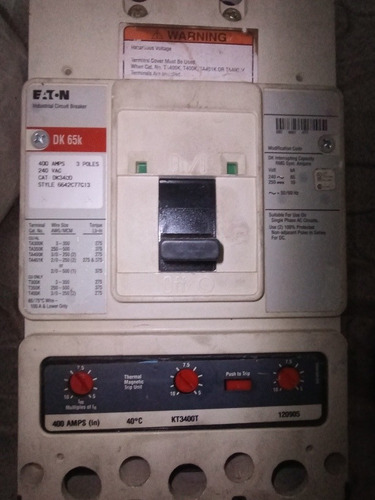 Interruptor Breaker Industrial Trifásico 400amp Eaton 