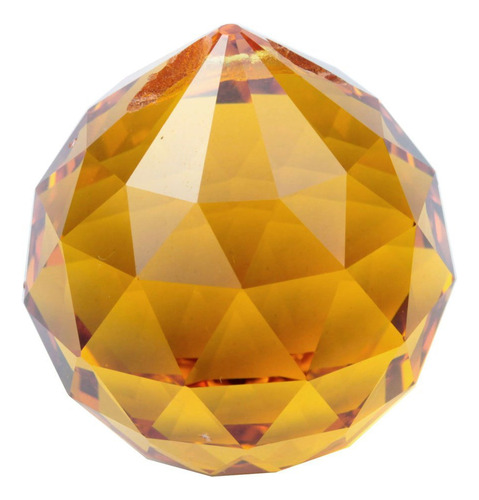 40 Mm Clasico Vidrio Amarillo Feng Shui Ball