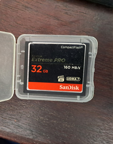 Tarjeta Sandisk Compact Flash Cf 32gb 160mbps