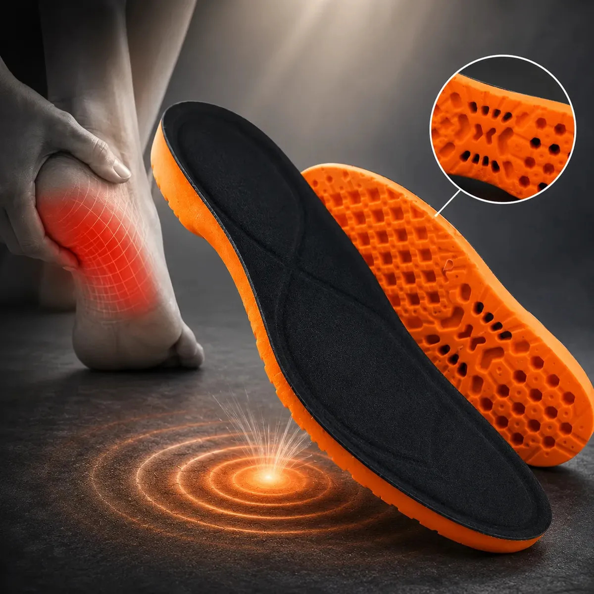 Palmilha De Gel Anatomica Confortável Ortopédica Alto Conforto 41