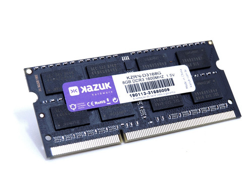 Imagem 1 de 4 de Memória Notebook Kazuk 8gb - 1600 Mhz Ddr3 Ram Kzrn-d3168g