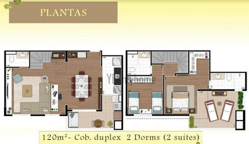 Imagem 6 de 16 de Cobertura Com 2 Dormitórios À Venda, 120 M² Por R$ 979.000,00 - Vila Izabel - Curitiba/pr - Co0101