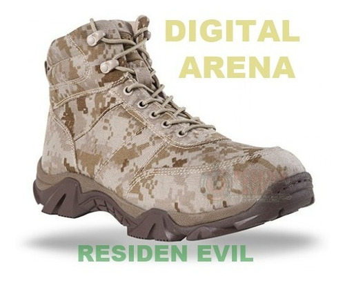 Imagen 4 de 5 de Botas Militares Digitales Airlight Zapato Tactico Sk7 Cortas