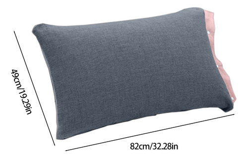 Funda De Almohada De Algodón De 4 Capas Con Cierre A Presión