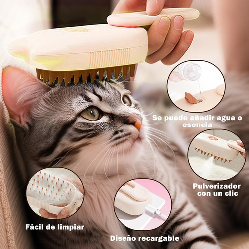 Cepillo Para Perro - Cepillo De Vapor Para Gatos Recargable