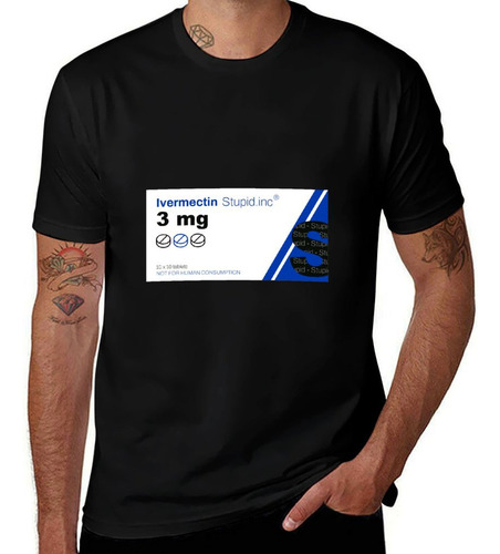 Playera Con Embalaje De Medicina De Ivermectina Tops En Bl