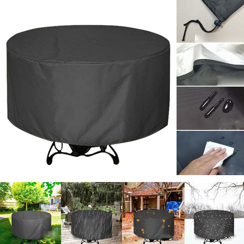 Capa De Mesa Para Área Externa, Cobertura Redonda 230x110cm