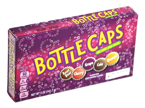 Wonka Bottle Caps - Balas Sabor Refrigerante 141,7g