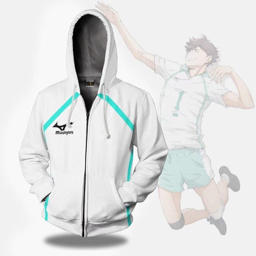 Anime Haikyuu! Sudaderas Aobajousai Uniforme De Anime